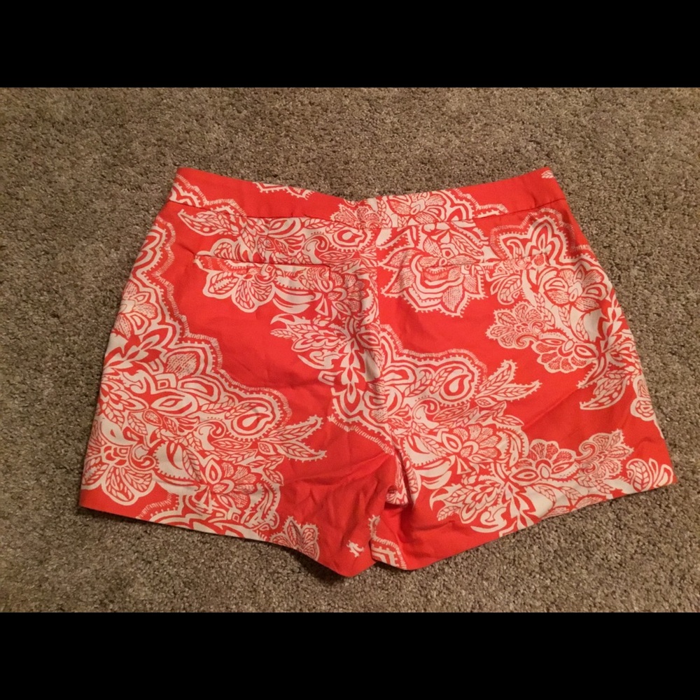 Kenar Orange Paisley Shorts - Picture 2 of 2